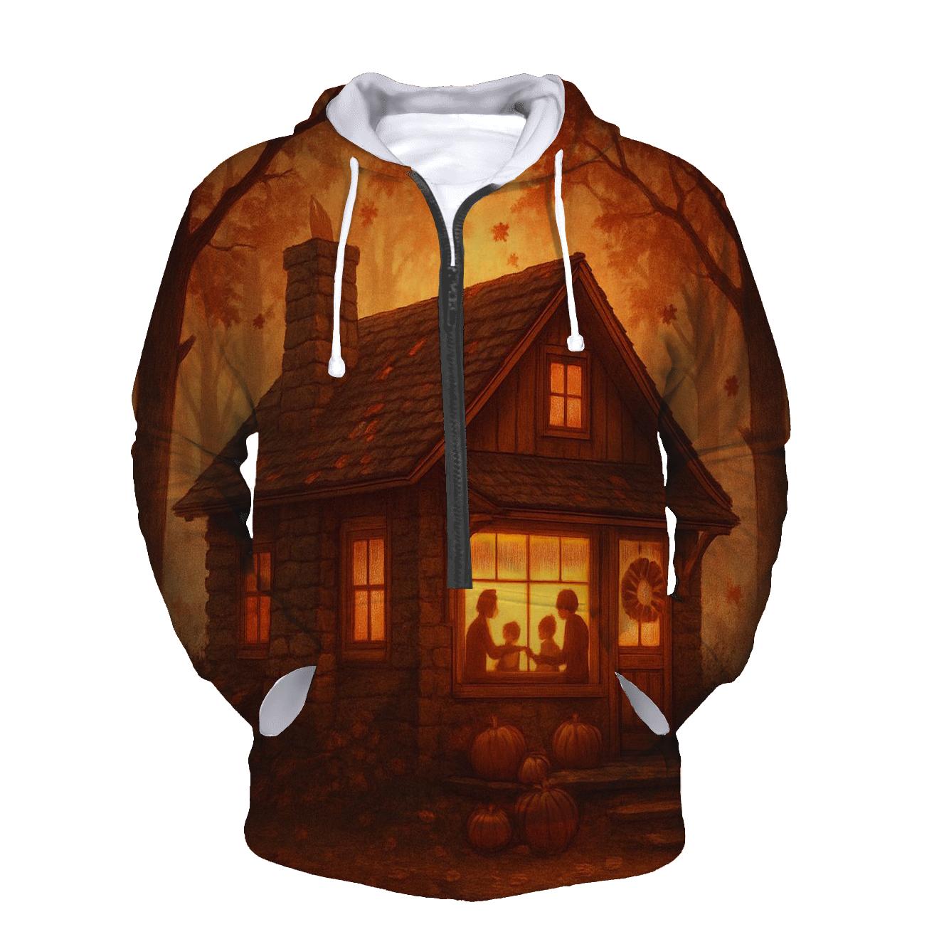 Maple Cabin Gratitude Glow premium hoodies