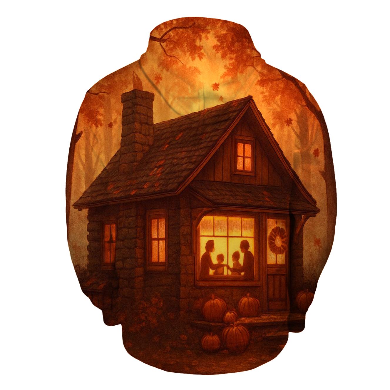 Maple Cabin Gratitude Glow premium hoodies