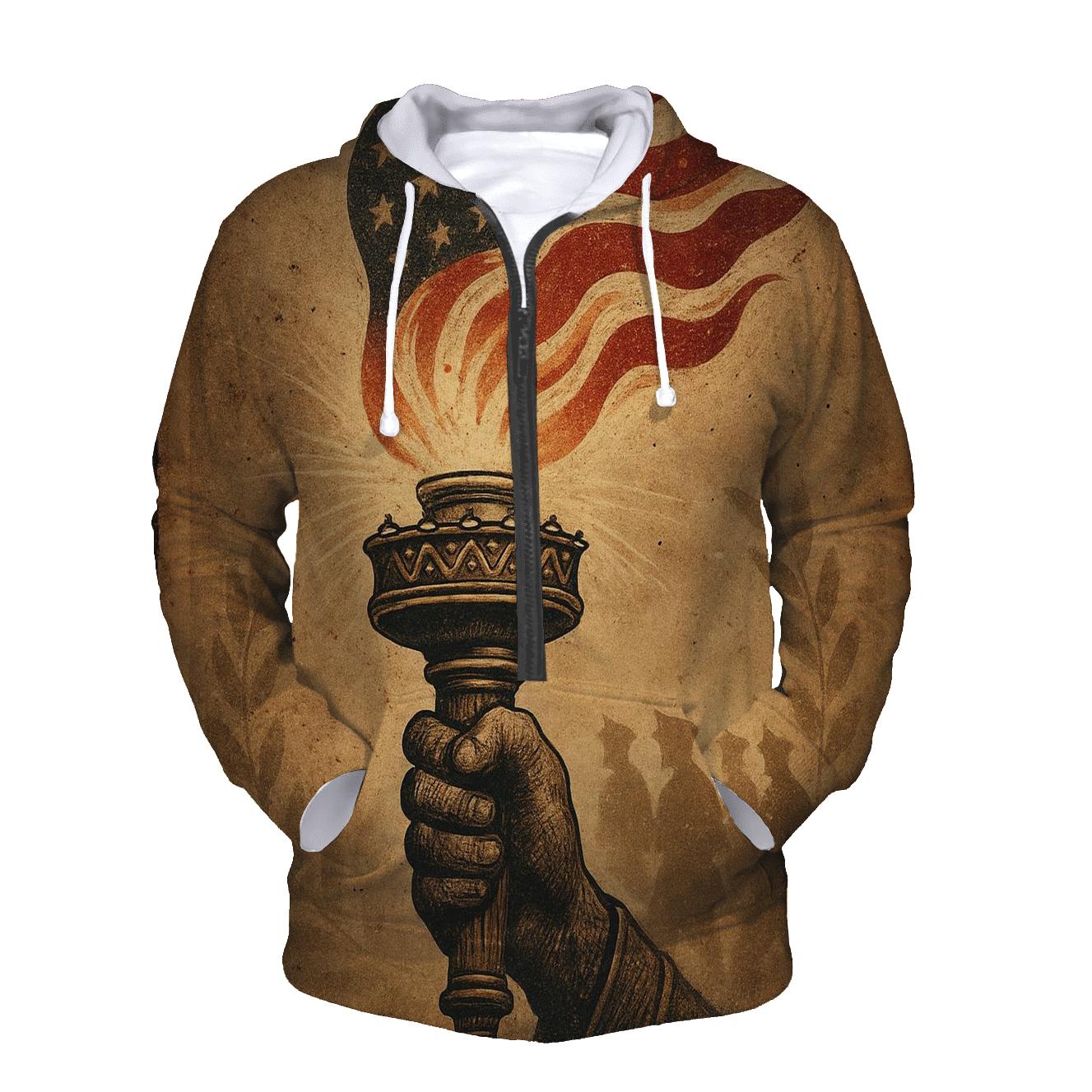 Vintage Honor Torch In The Storm lightweight hoodies