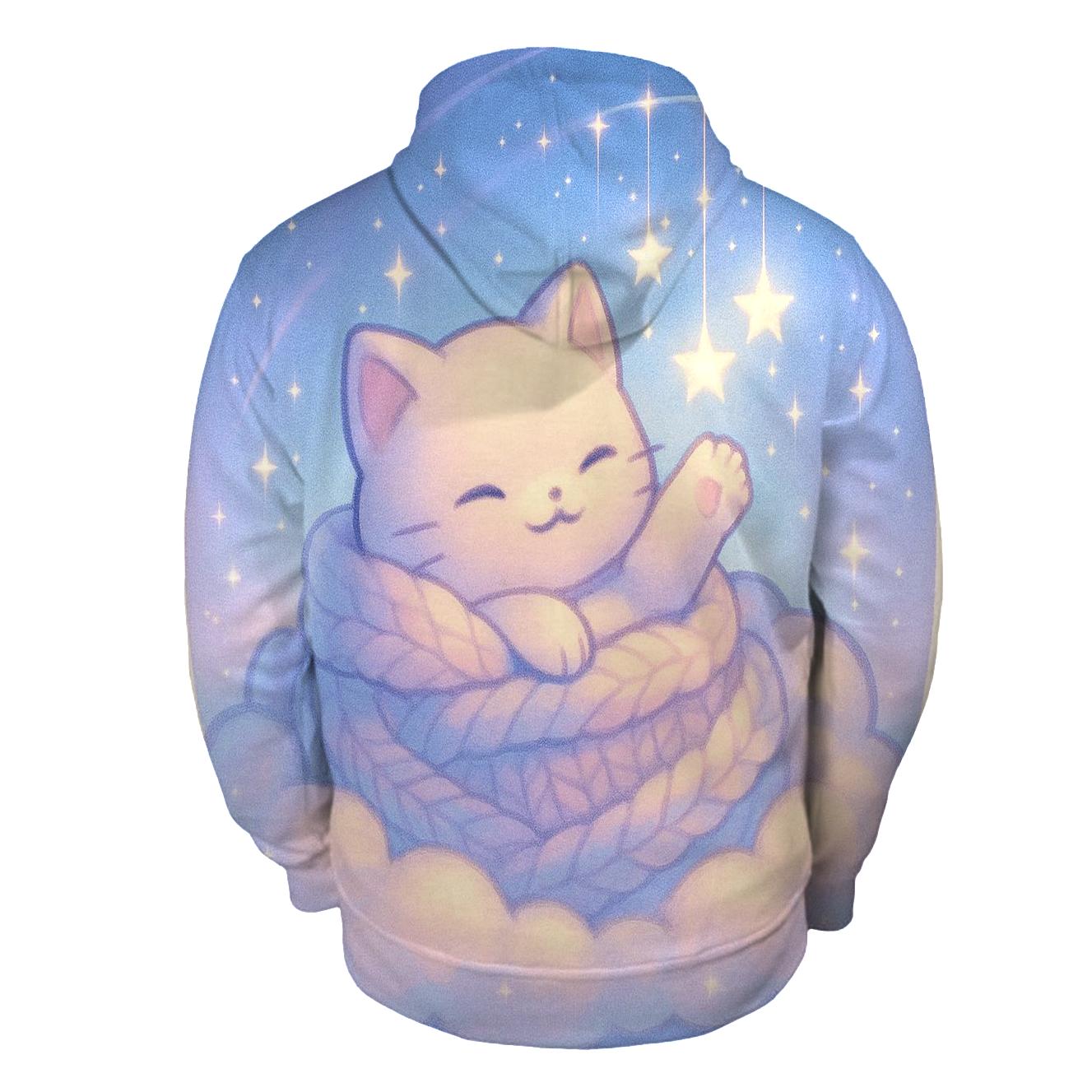 Starlit Blanket Nest Cloud Kitten hoodie styles