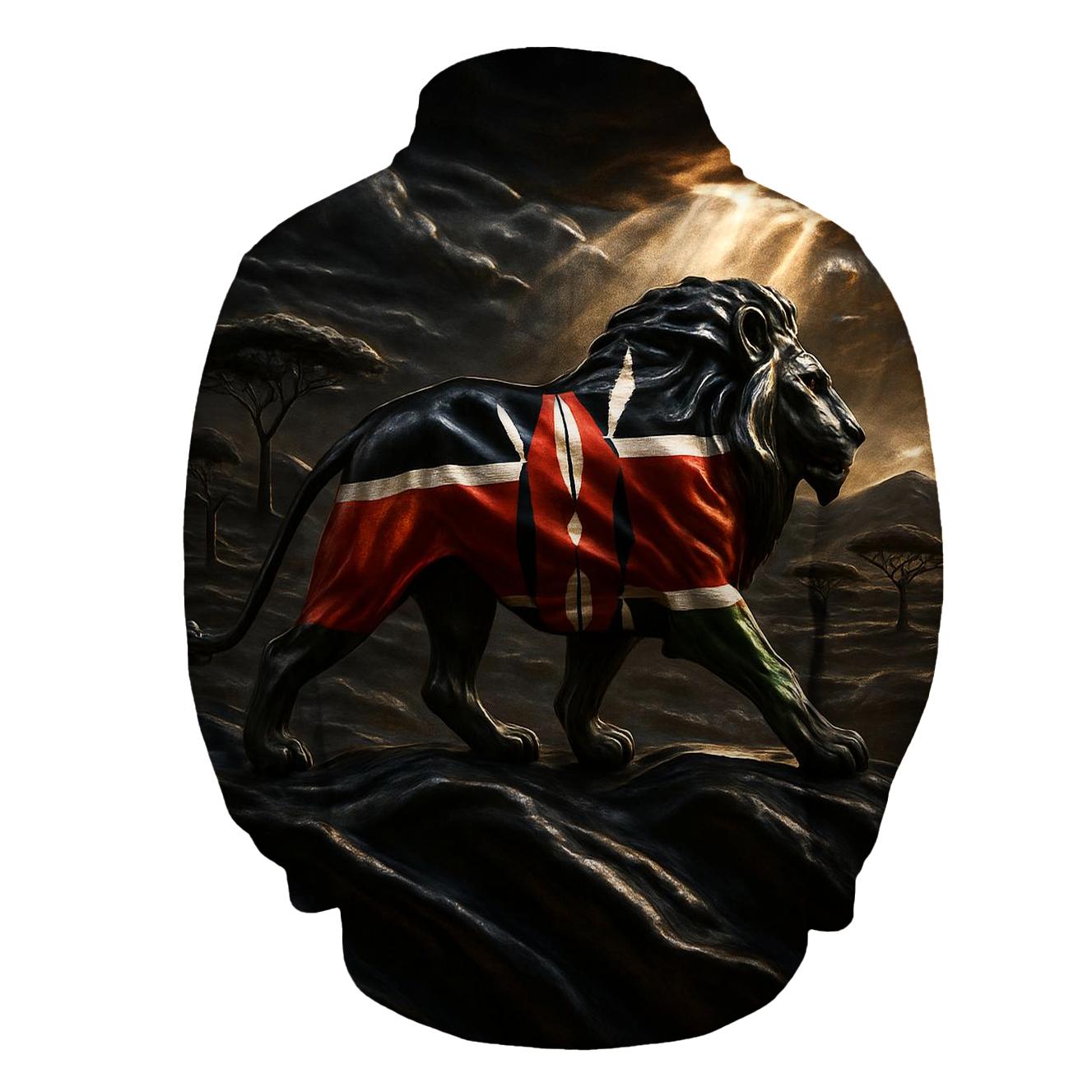 Kenya Savanna Metallic Roar hoodies fashion