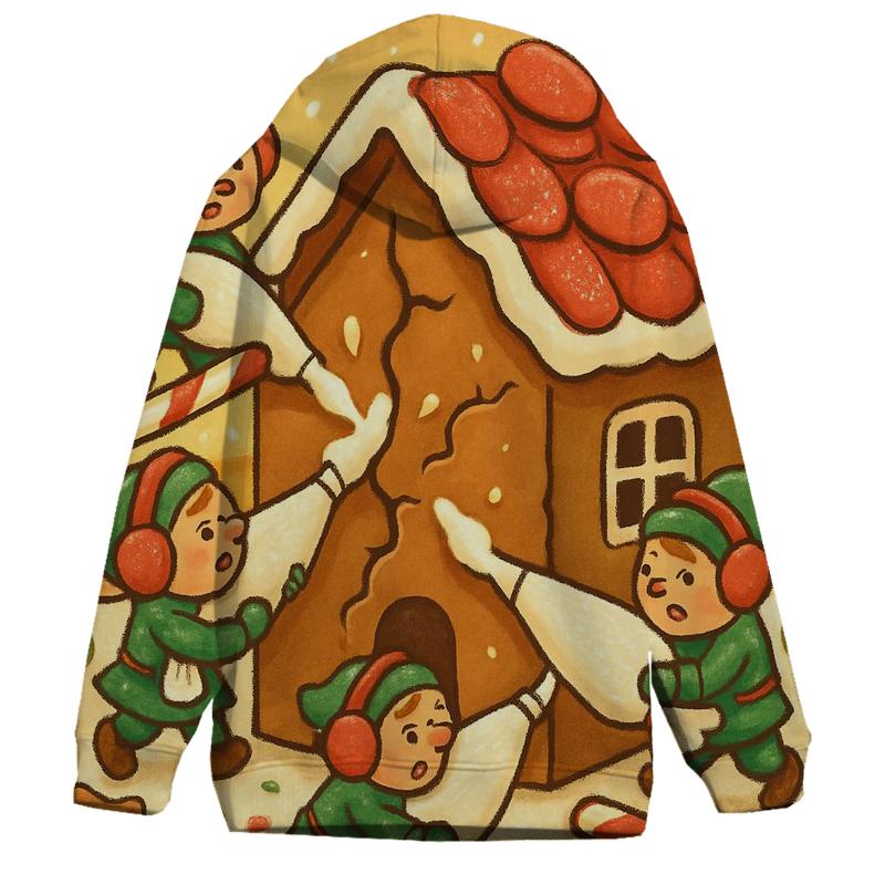 Gingerbread House Repair Crew hoodie trends