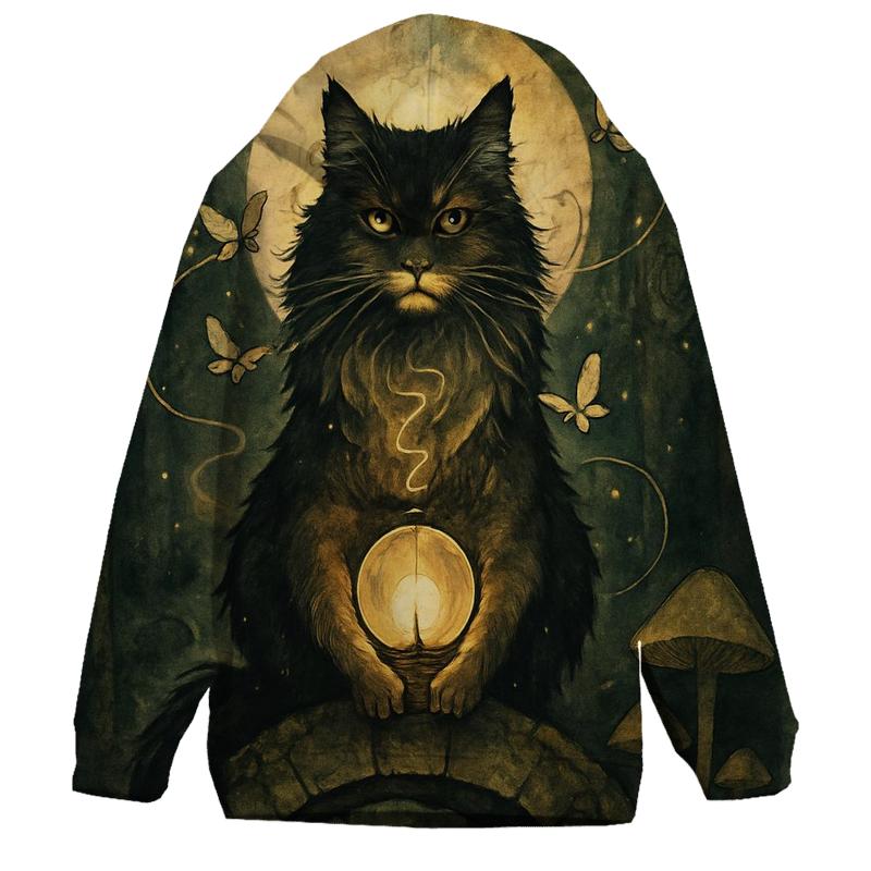 Moth Lantern Guardian Cat premium hoodies