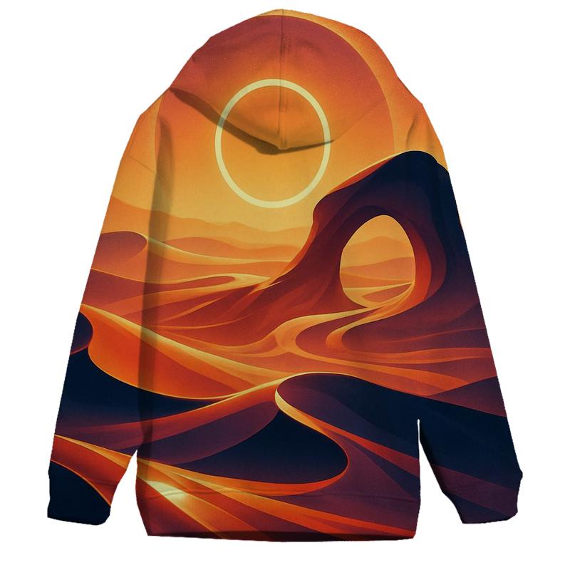 Glass Desert Sun Halo heavyweight hoodies