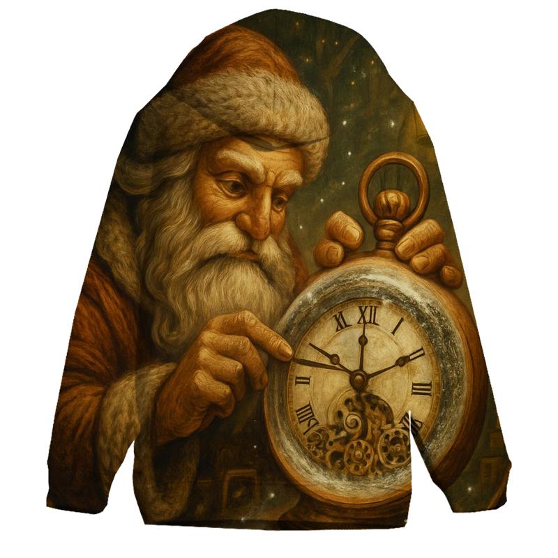 Frosted Workshop Clockmaker Santa hoodie styles