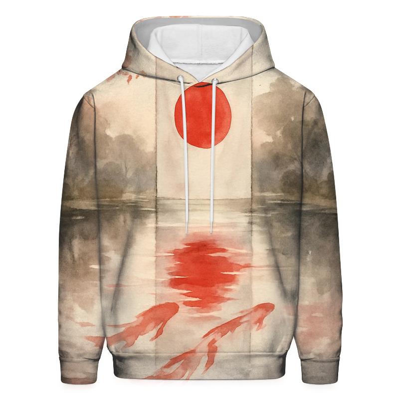 Japan Koi Silk Dawn custom hoodies