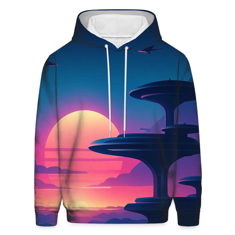Vapor Sky Harbor Dusk zip-up hoodies