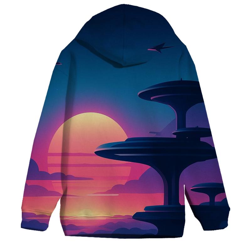 Vapor Sky Harbor Dusk zip-up hoodies