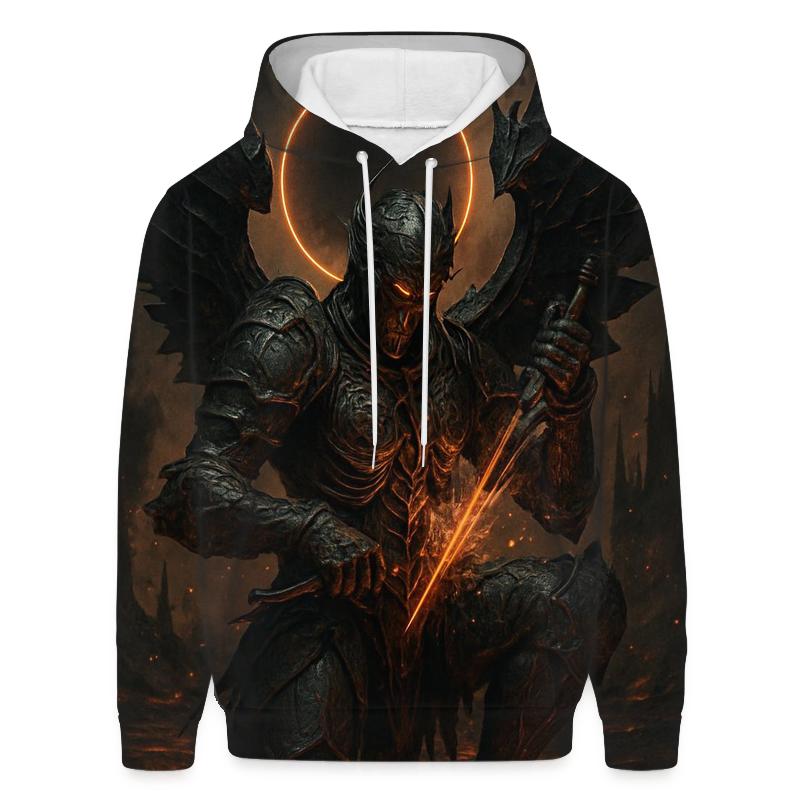 Obsidian Seraph Of The Volcanic Eclipse graphic hoodies