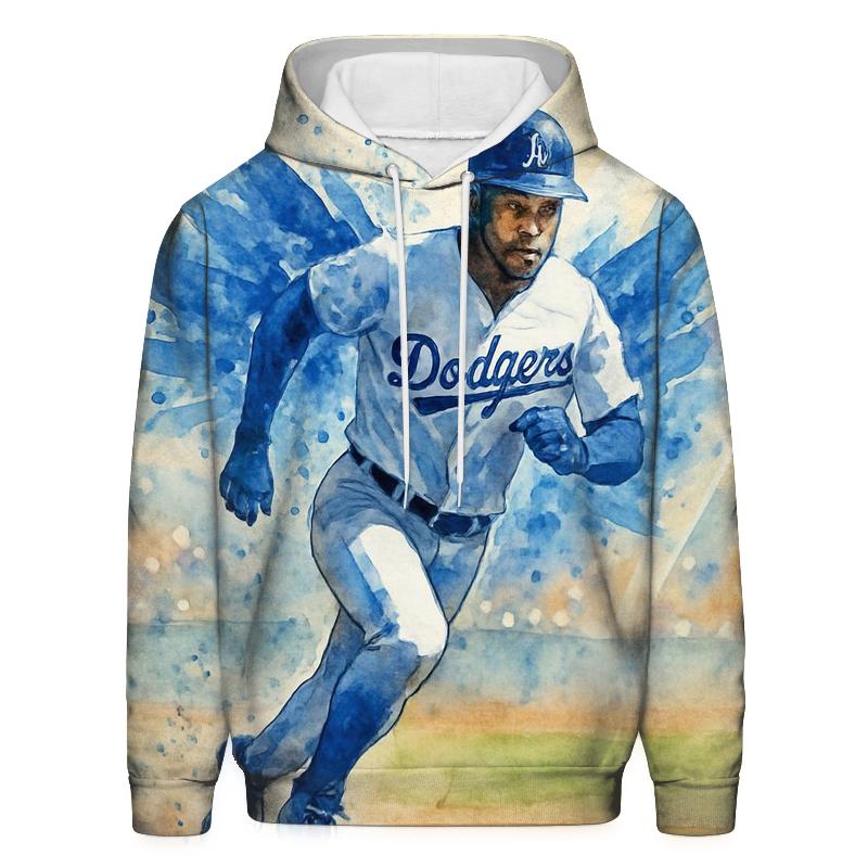 Watercolor Motion Wings Of The Rally Runner designer hoodies