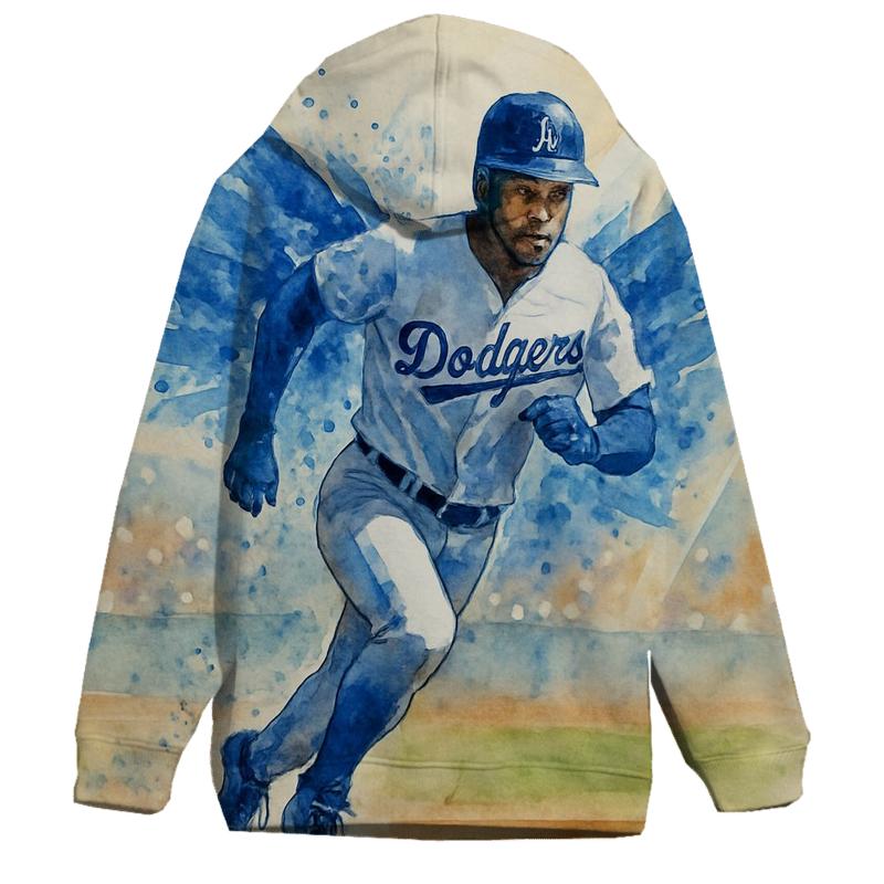 Watercolor Motion Wings Of The Rally Runner designer hoodies