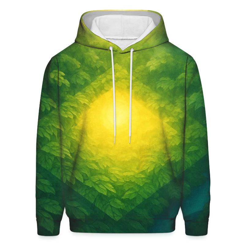 Brazil Rainforest Pulse Flag zip-up hoodies