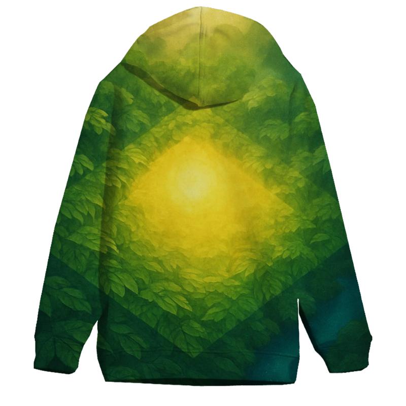 Brazil Rainforest Pulse Flag zip-up hoodies