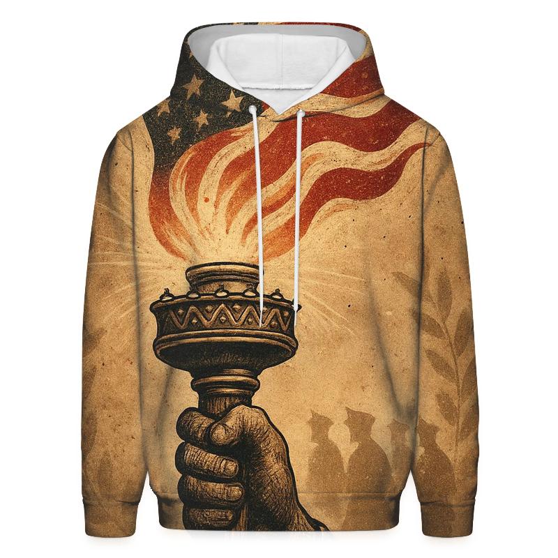 Vintage Honor Torch In The Storm zip-up hoodies