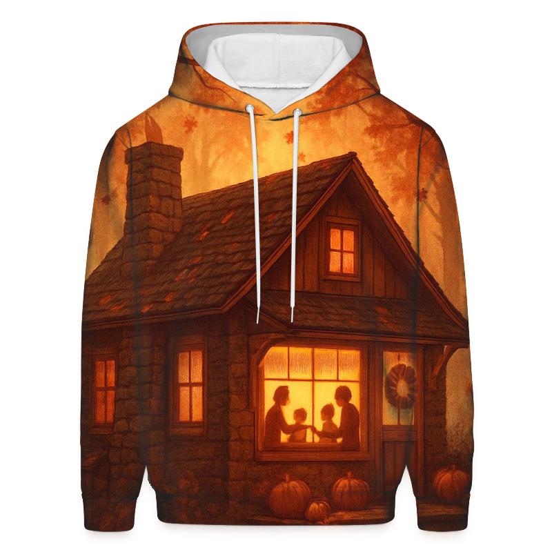 Maple Cabin Gratitude Glow zip-up hoodies