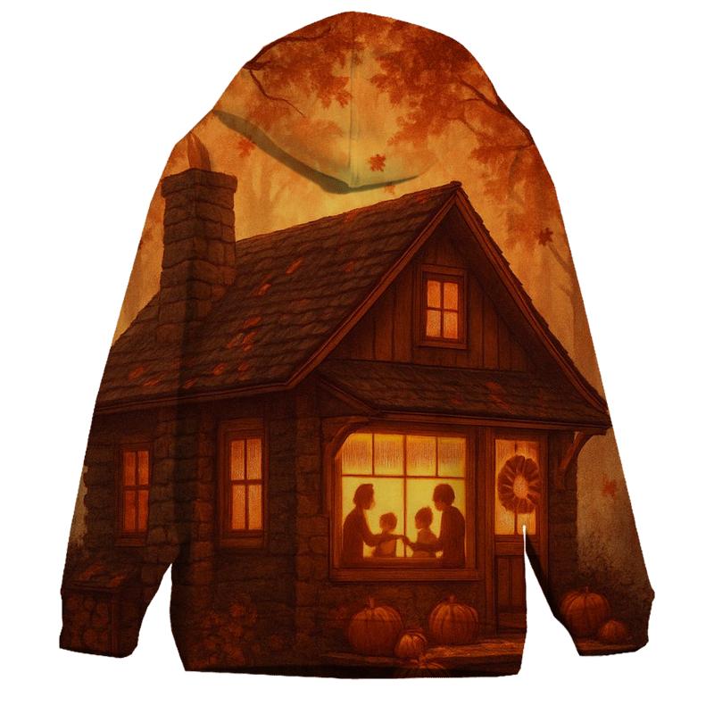 Maple Cabin Gratitude Glow zip-up hoodies