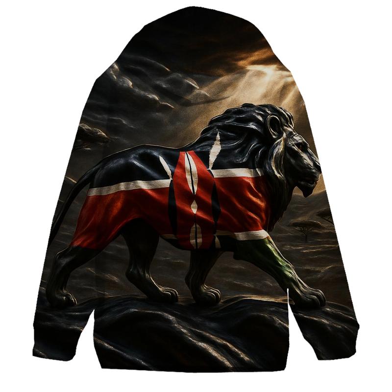 Kenya Savanna Metallic Roar custom hoodies