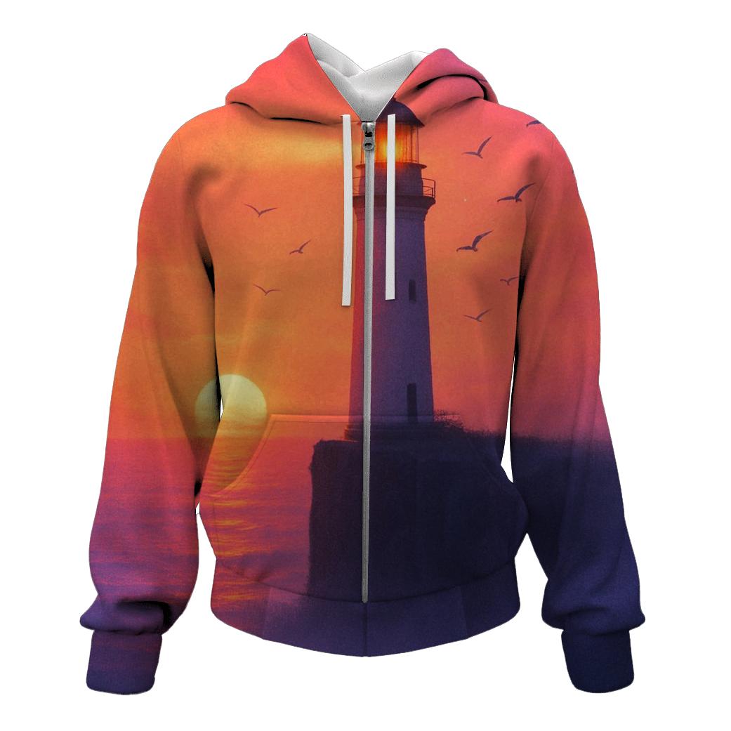 Aurora Ember Lighthouse hoodie designs