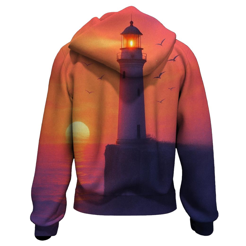 Aurora Ember Lighthouse hoodie designs