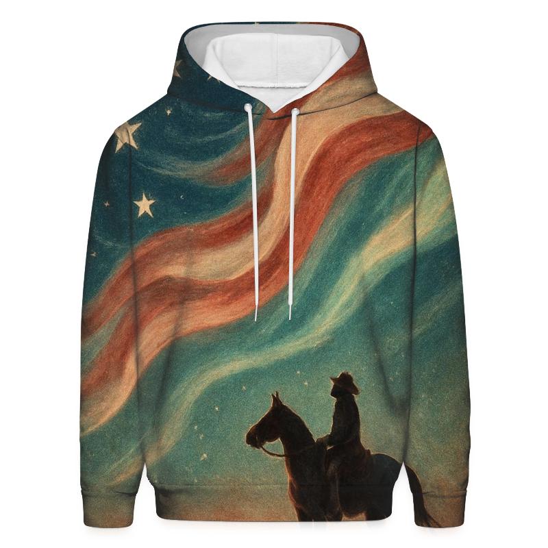 Prairie Night Flag Constellation premium hoodies