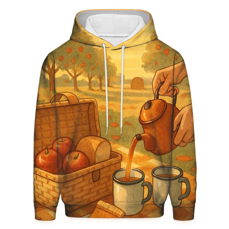 Vintage Orchard Thanksgiving Picnic custom hoodies