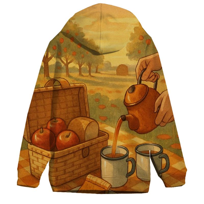 Vintage Orchard Thanksgiving Picnic custom hoodies