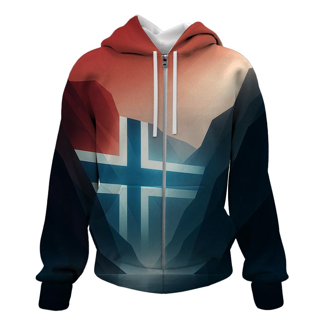 Norway Fjord Crosslight premium hoodies