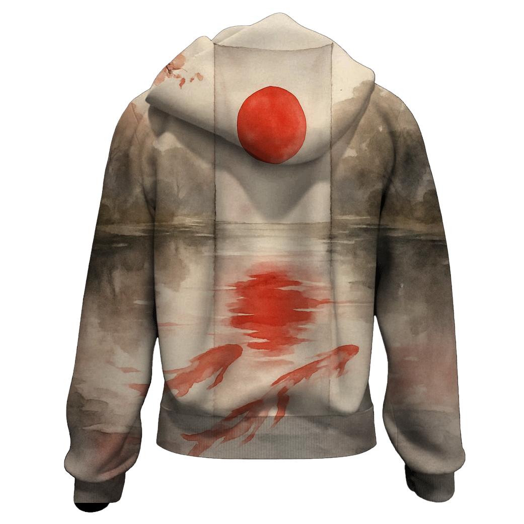 Japan Koi Silk Dawn hoodie designs