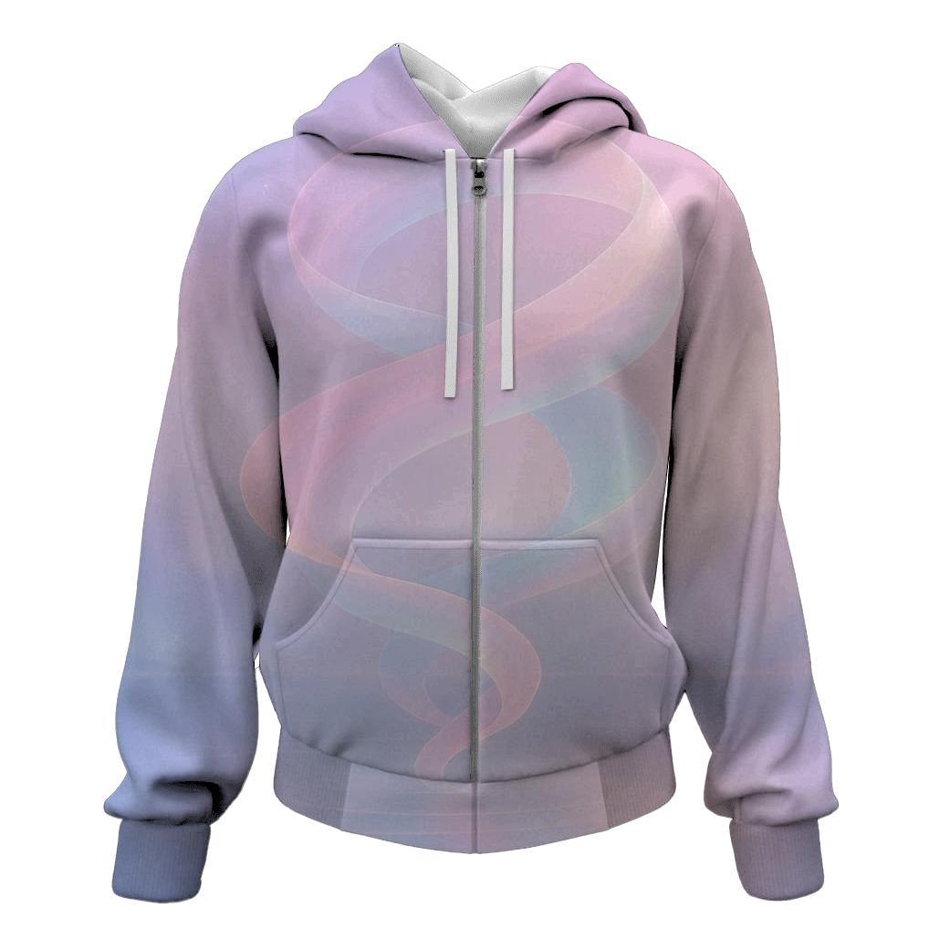 Pastel Tidal Mirage graphic hoodies