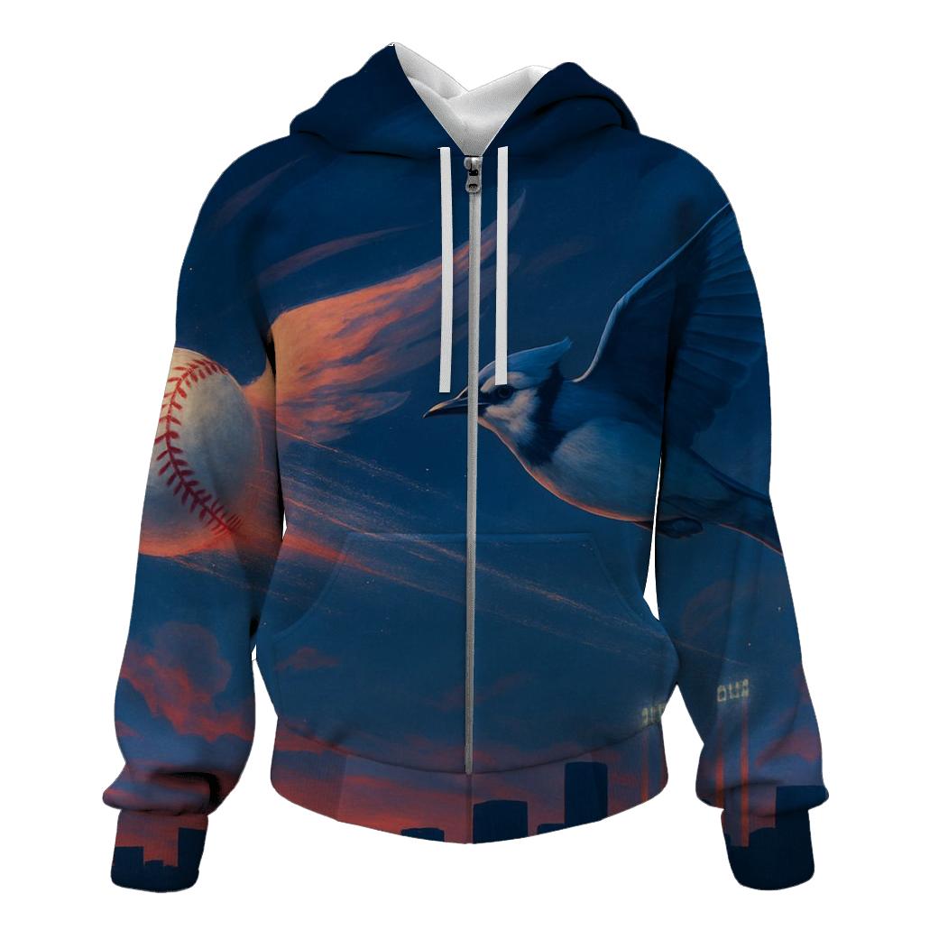 Skyline Fastball For Blue Jays Pride graphic hoodies
