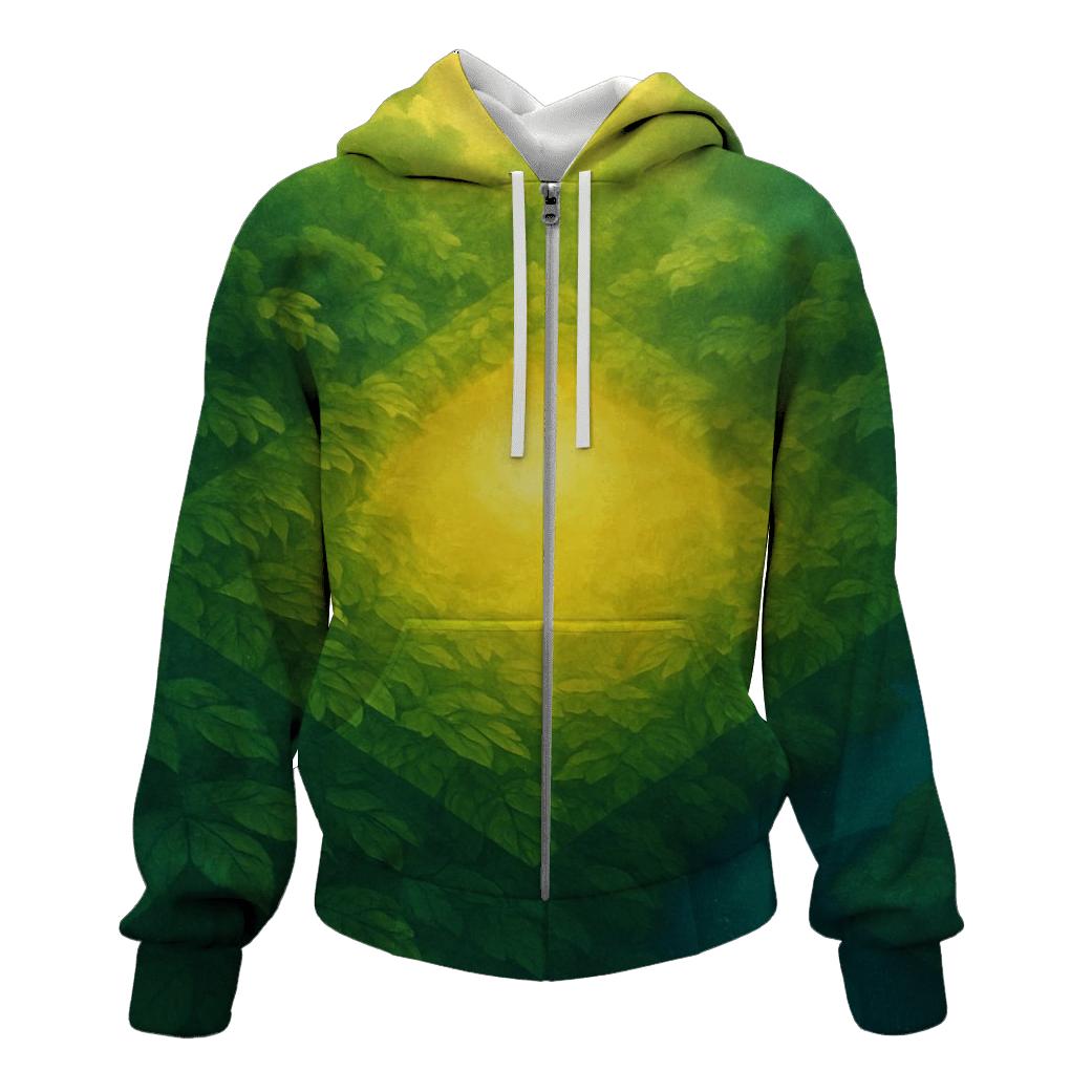 Brazil Rainforest Pulse Flag hoodie styles