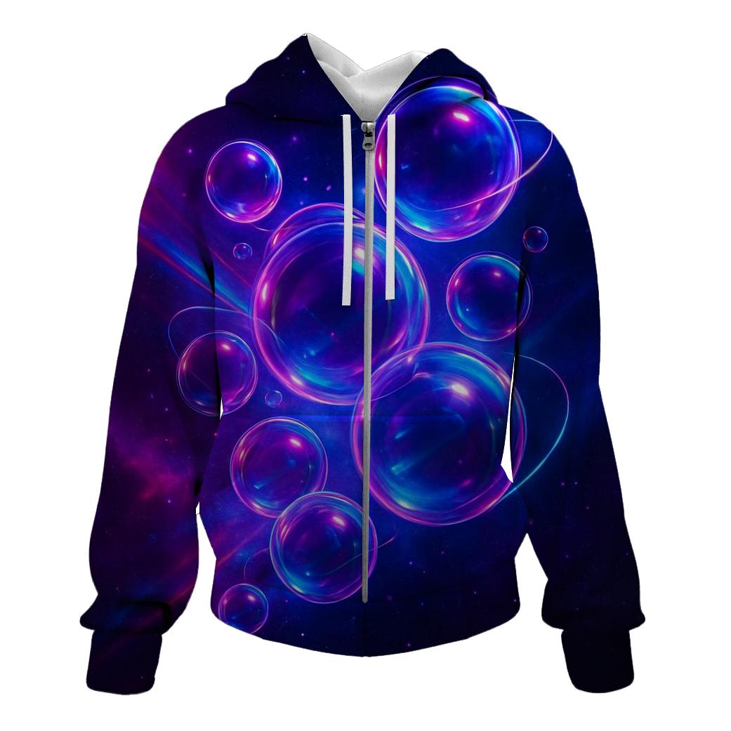 Neon Orbit Bloom hoodie designs