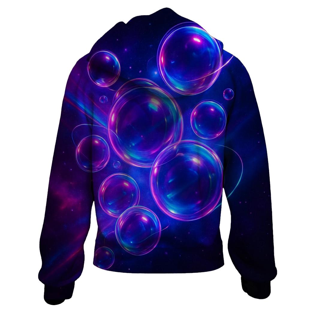 Neon Orbit Bloom hoodie designs