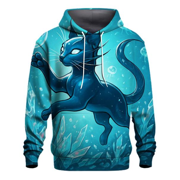 The Glass Reef Cat zip-up hoodies