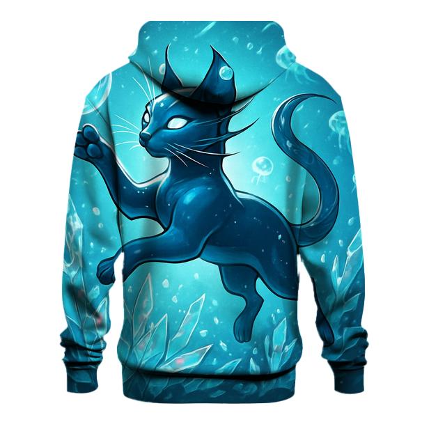 The Glass Reef Cat zip-up hoodies