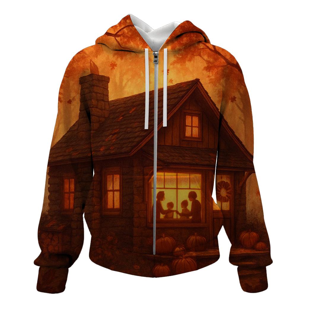 Maple Cabin Gratitude Glow hoodie designs