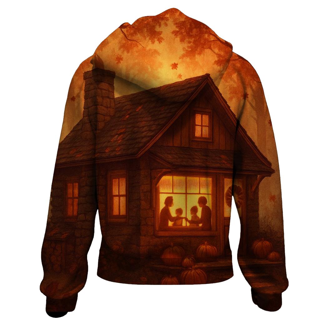 Maple Cabin Gratitude Glow hoodie designs