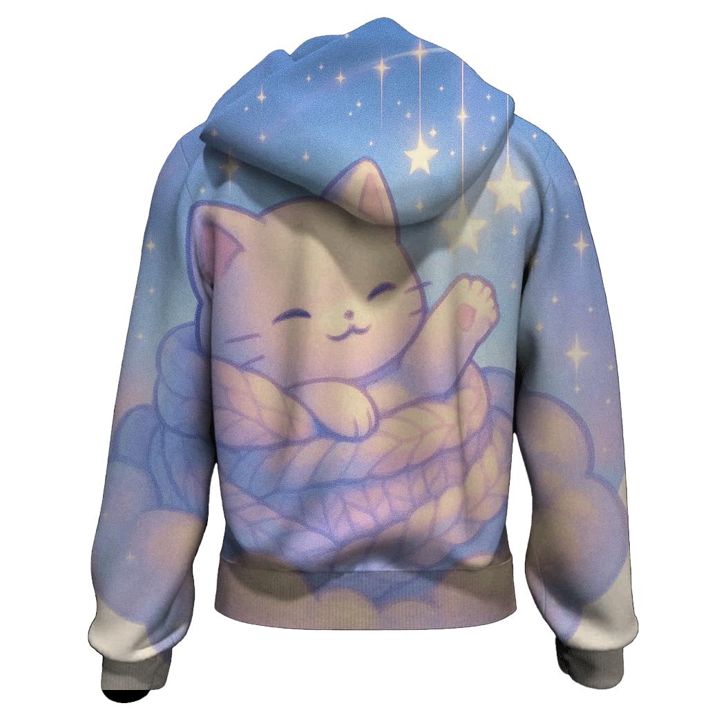 Starlit Blanket Nest Cloud Kitten premium hoodies