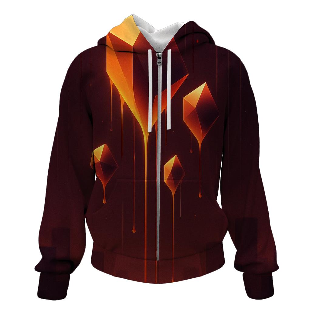 Golden Prism Rainfall graphic hoodies