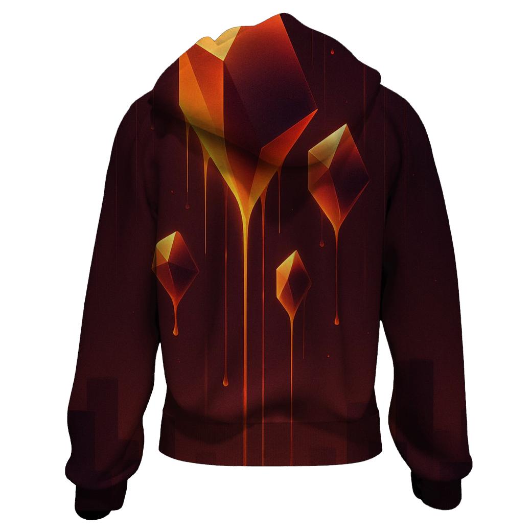 Golden Prism Rainfall graphic hoodies