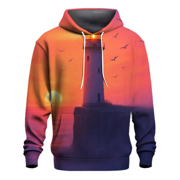 Aurora Ember Lighthouse graphic hoodies