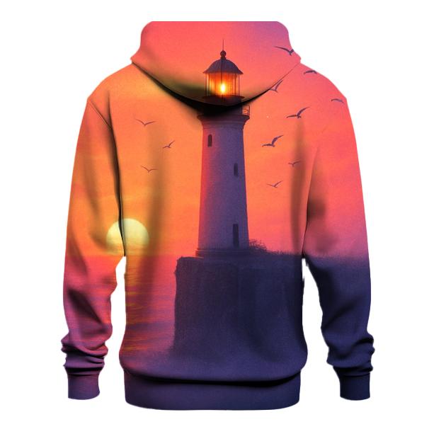 Aurora Ember Lighthouse graphic hoodies