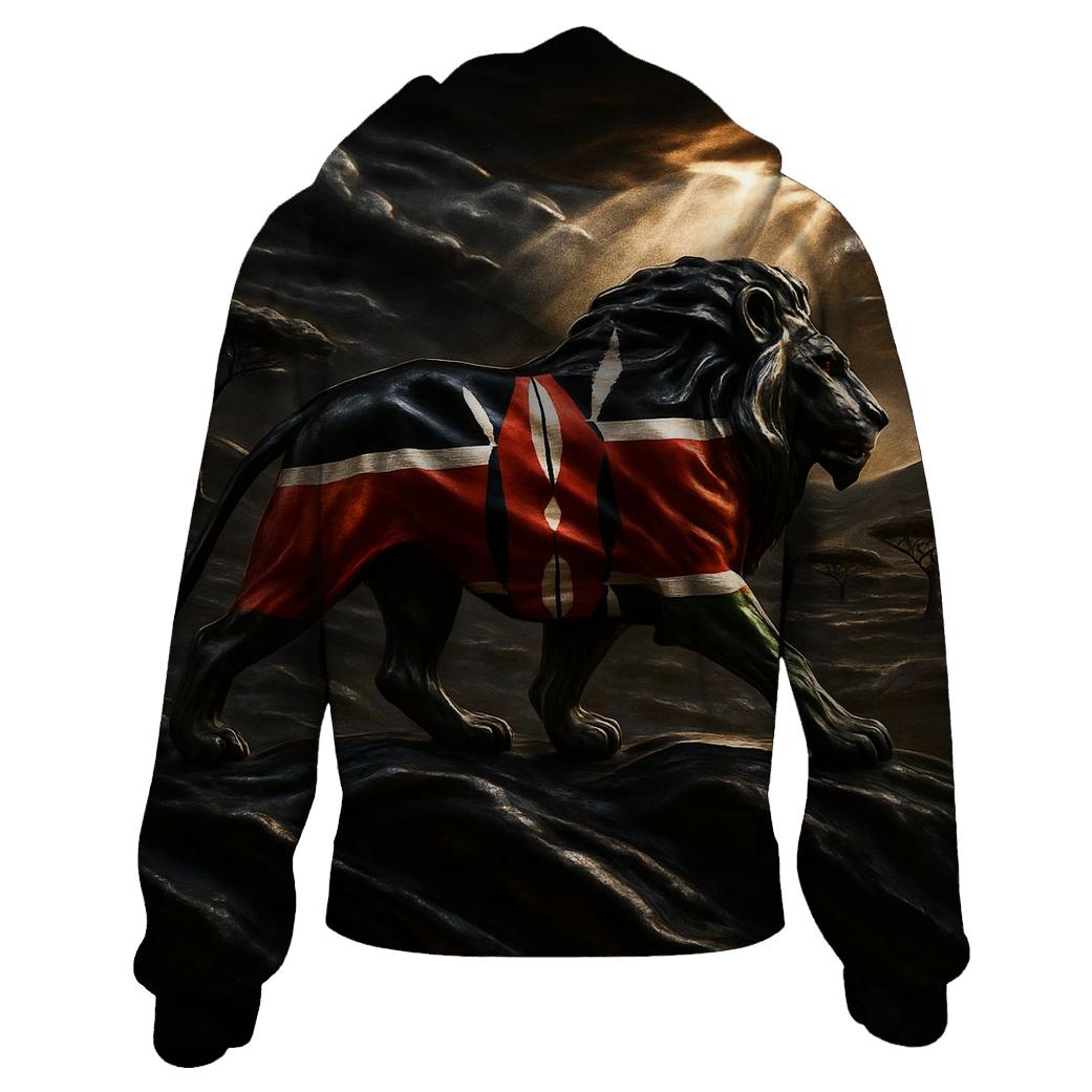 Kenya Savanna Metallic Roar heavyweight hoodies