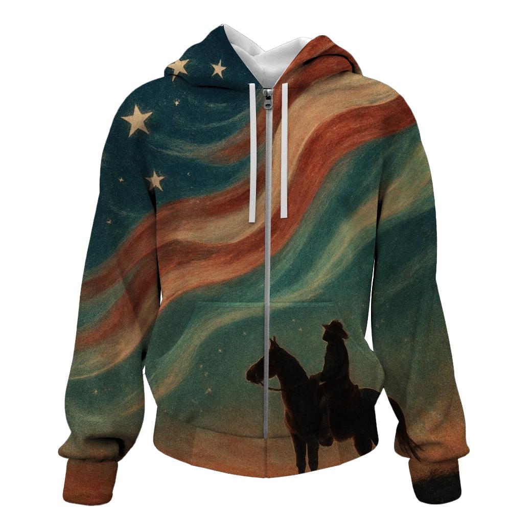 Prairie Night Flag Constellation custom hoodies