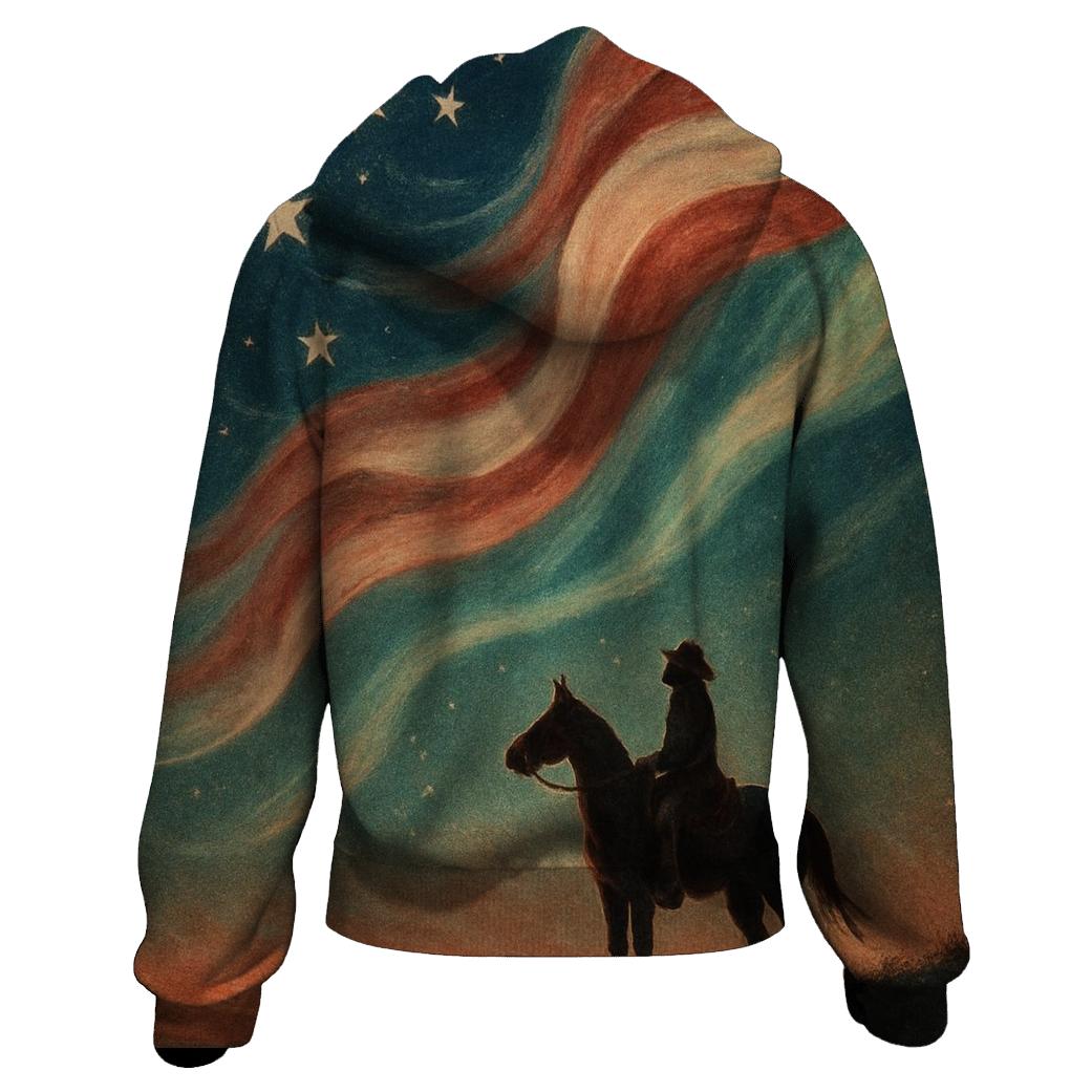 Prairie Night Flag Constellation custom hoodies