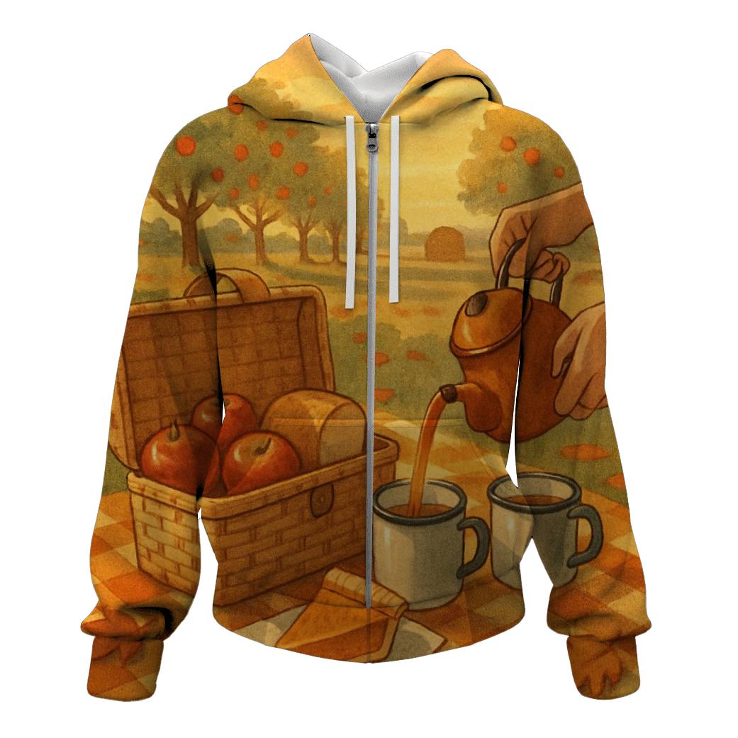 Vintage Orchard Thanksgiving Picnic hoodies fashion