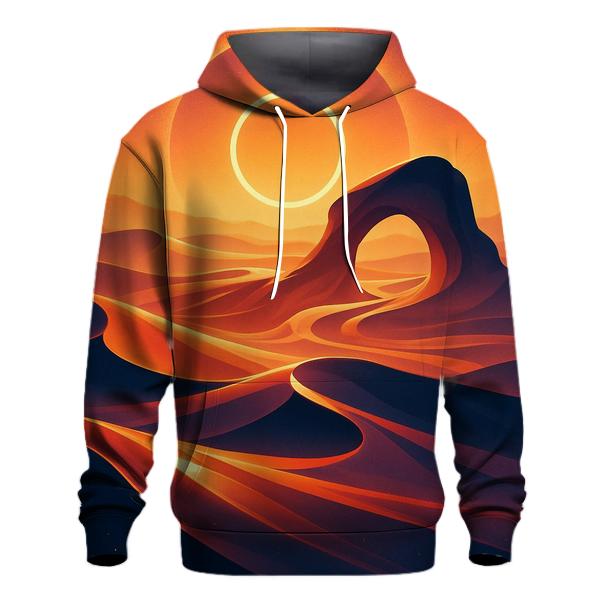 Glass Desert Sun Halo premium hoodies