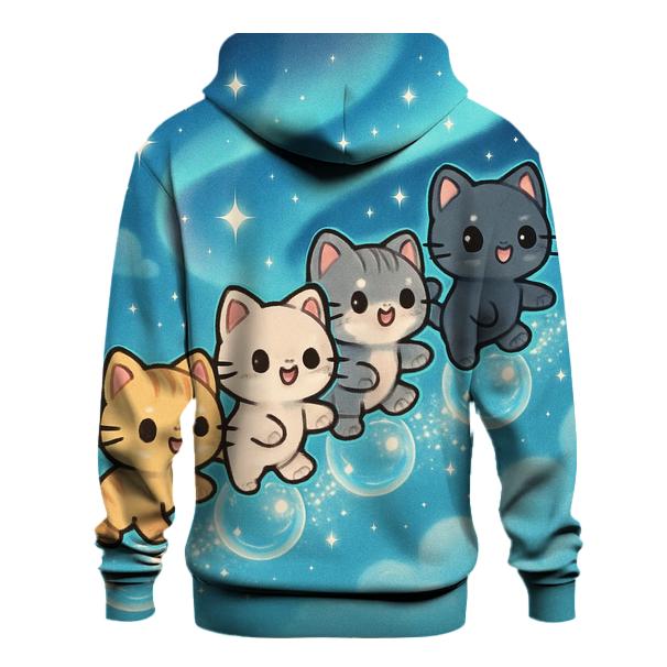 Aurora Bubble Parade Kittens designer hoodies