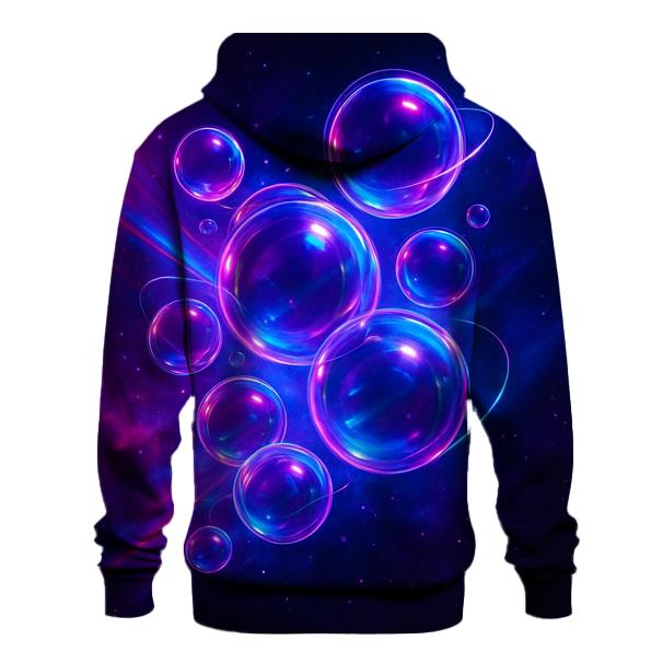 Neon Orbit Bloom custom hoodies
