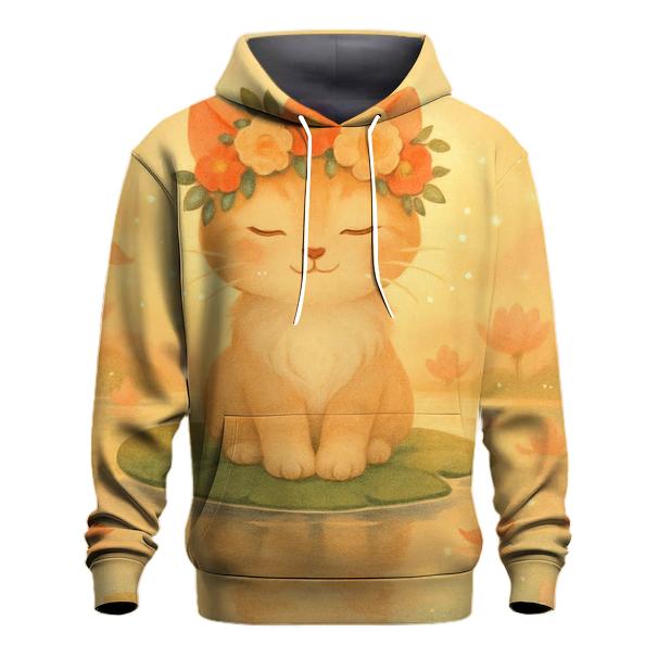 Sunrise Blossom Crown Dream Cat custom hoodies